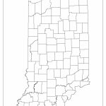 Indiana Blank Map   Indiana State Map Printable
