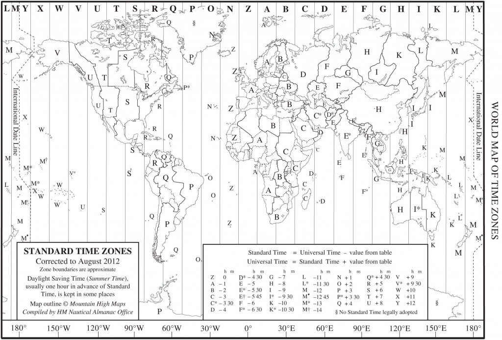 Inspirational Us Map With Time Zone Lines World Time Zone Map - World Map Time Zones Printable Pdf