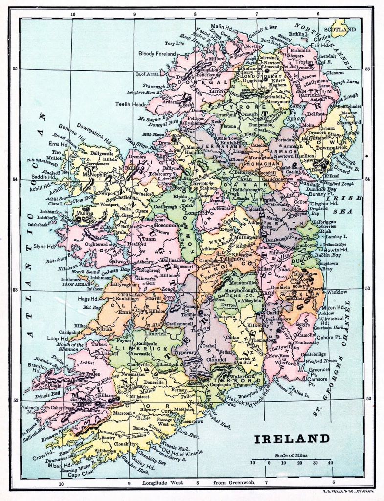 Instant Art Printable - Map Of Ireland - The Graphics Fairy - Printable Map Of Ireland
