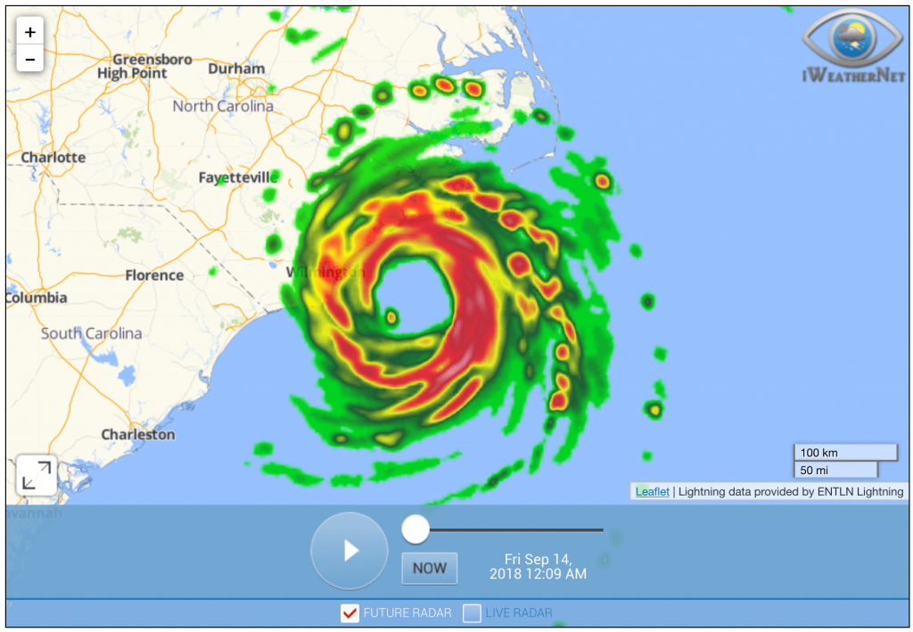 doppler weather radar in motion