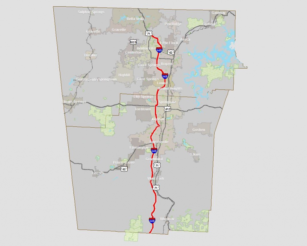 Interactive Gis Maps | Northwest Arkansas Regional Planning Commission - Razorback Greenway Printable Map