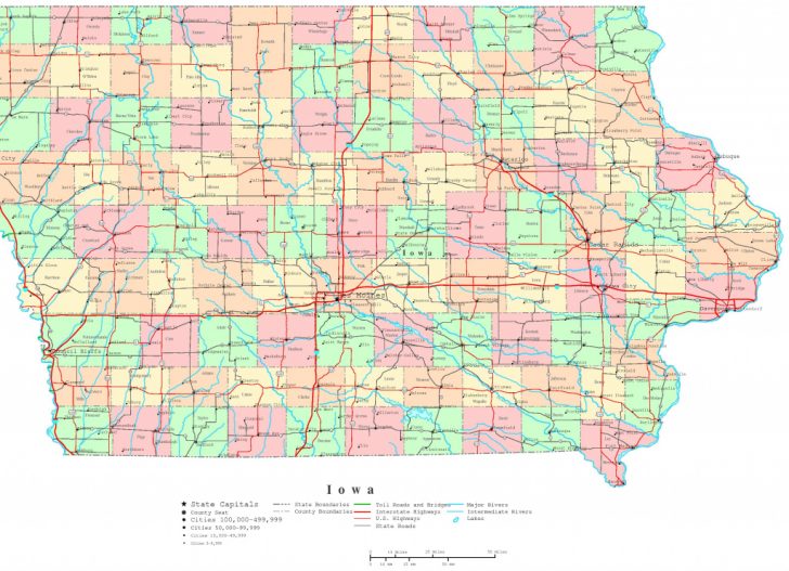 Printable Map Of Des Moines Iowa