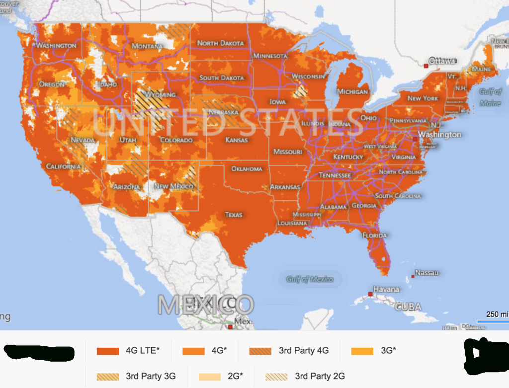 Iphone 6S Carriers Compared Based On Coverage: At&amp;amp;t Vs. Verizon Vs - Sprint Service Map Florida