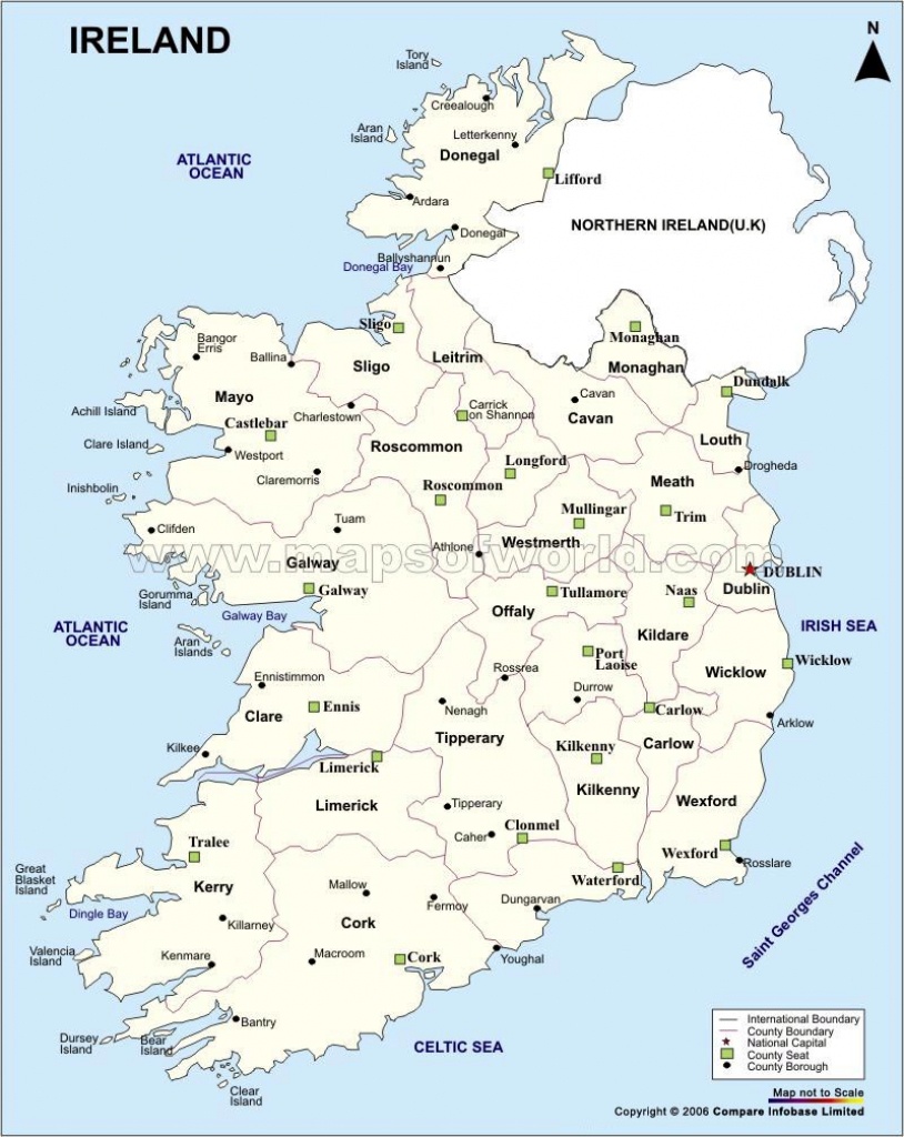 Printable Map Of Ireland Counties And Towns Printable Maps