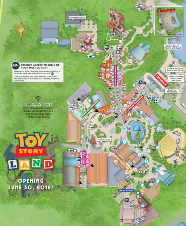 Toy Story Land Florida Map