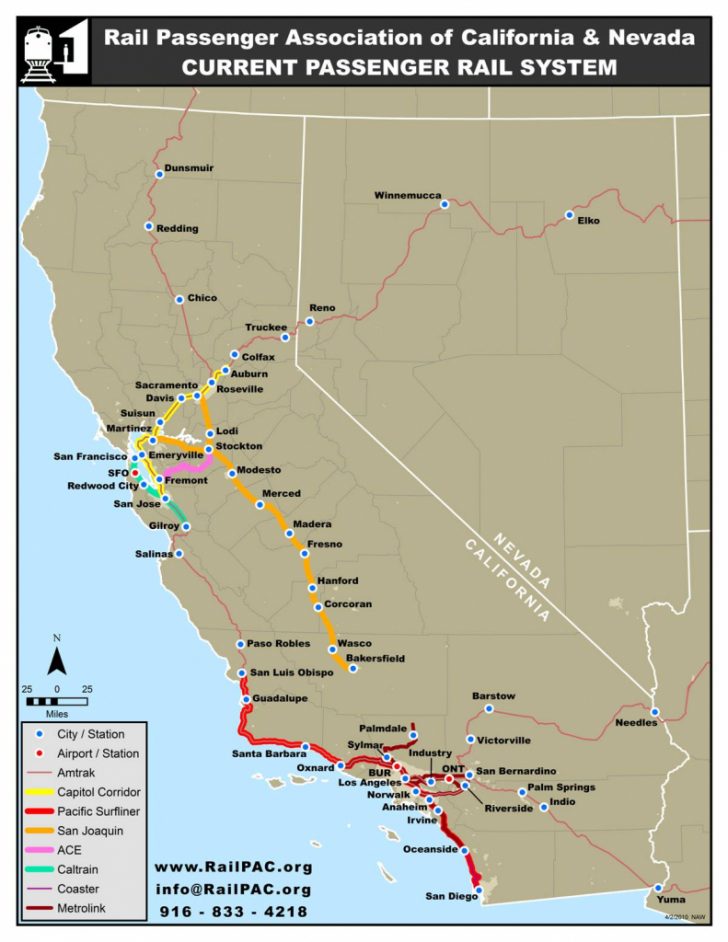 Southern California Train Map