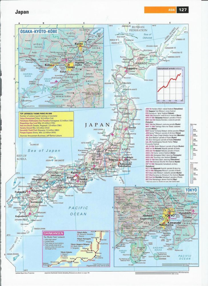 Large Printable Map Of Japan