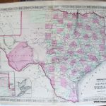 Johnson's New Map Of The State Of Texas   Antique Maps And Charts   Antique Texas Map Reproductions