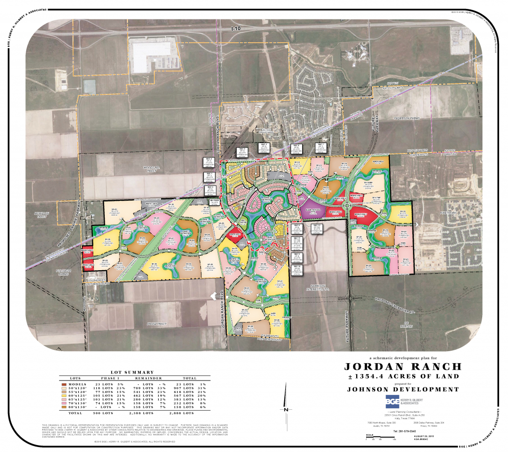 Jordan Ranch | Katy Commercial Real Estate | Johnson Development Corp. - Texas Grand Ranch Map