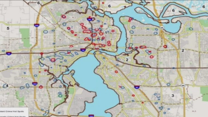 Jso Map Shows City's Crime Hotspots - Orange County Florida Crime Map 