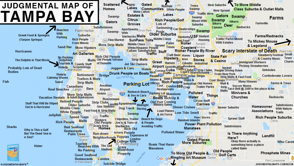 Judgmental Maps Tampa Bay Flalex S Copr 2017 Judgmental Map Of Tampa Florida And Surrounding Area 