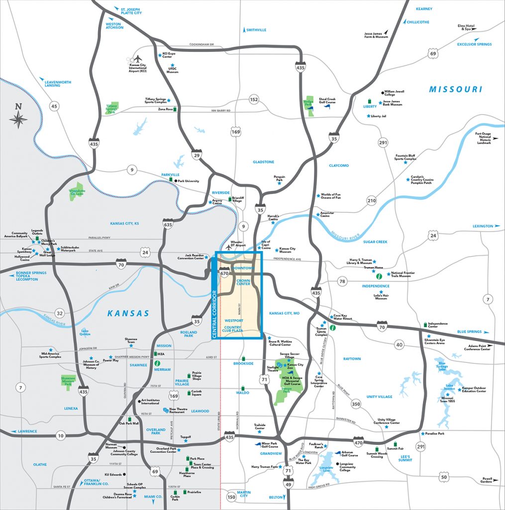 Kansas City Metro Map | Visit Kc - Printable Area Maps | Printable Maps