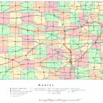 Kansas Printable Map   Printable Kansas Map With Cities