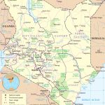 Kenya Political Map   Printable Map Of Kenya