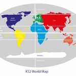 Key Stage 2 World Map With Continents , Equator , Northern And   Printable World Map With Hemispheres
