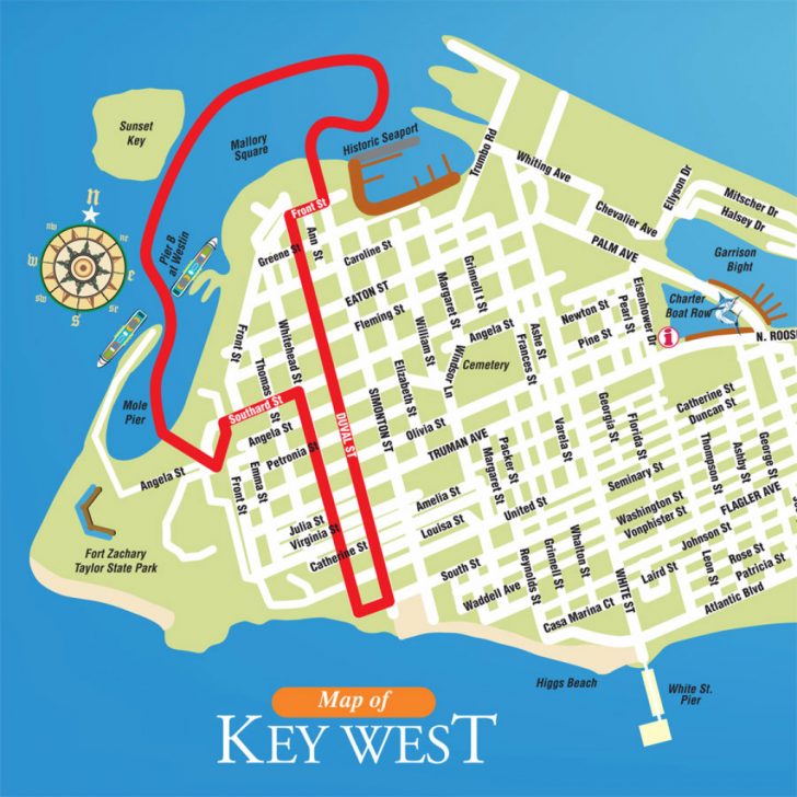 Map Of Hotels In Key West Florida