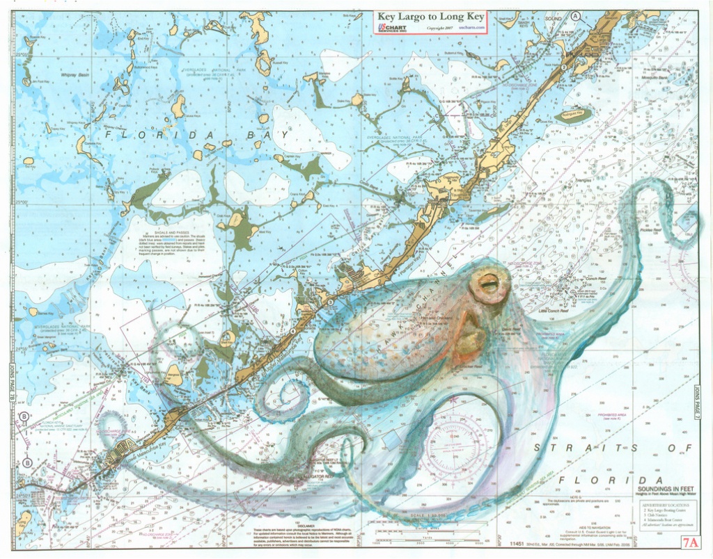 Keys Octopus - Florida Keys Nautical Map