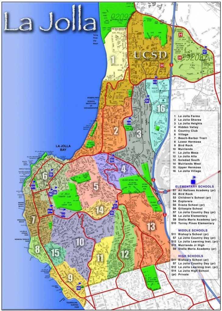 La Jolla Map - Map Of La Jolla (California - Usa) - La Jolla California Map