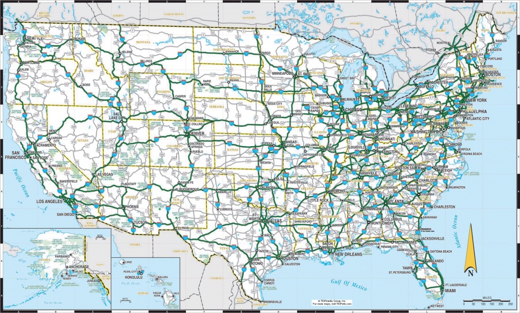 La To Nyc: Across The Us In 4 Days Flat | Highway Map | Interstate - Printable Us Road Map