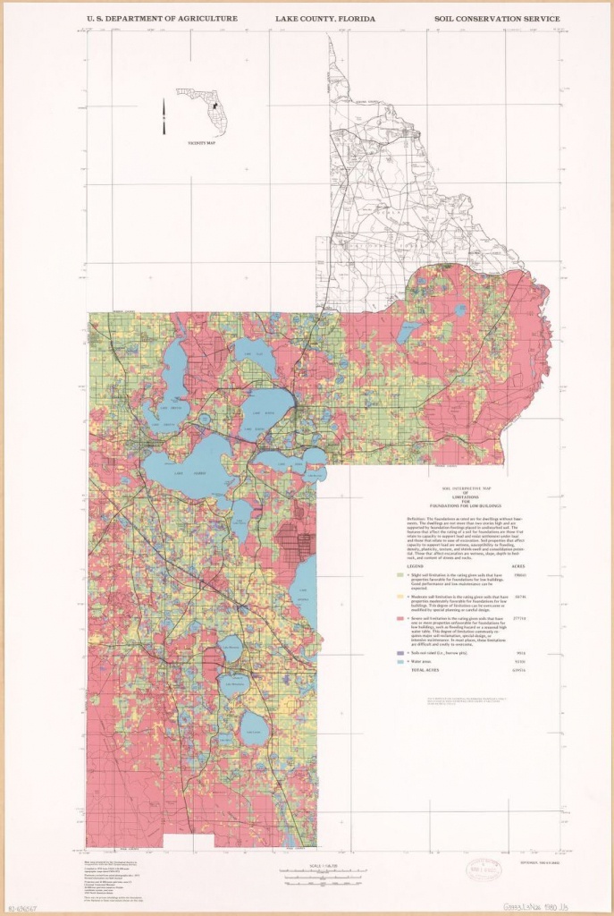 Lake County, Florida : Soil Interpretive Map Of Limitation For - Map Of Lake County Florida