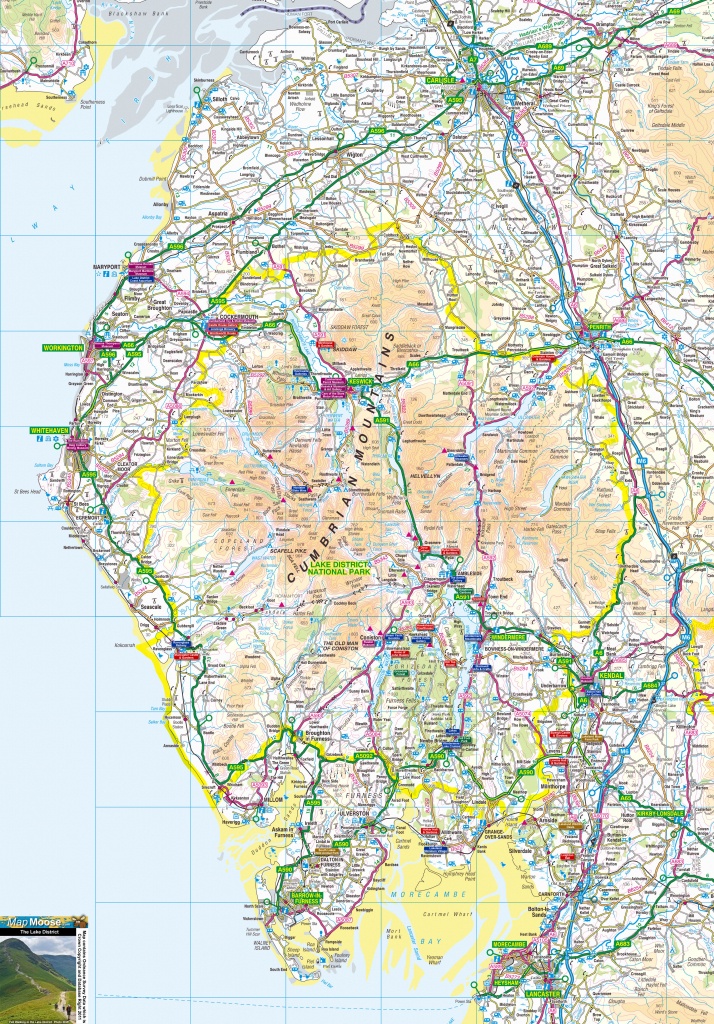 Lake District Offline Map, Incuding Windermere, Ambleside, Ullswater - Printable Os Maps