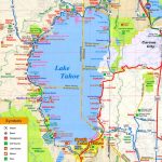 Lake Tahoe Tourist Attractions Map   Map Of Lake Tahoe Area California