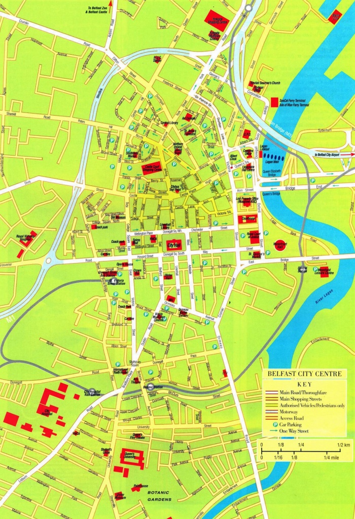 Belfast City Map Printable