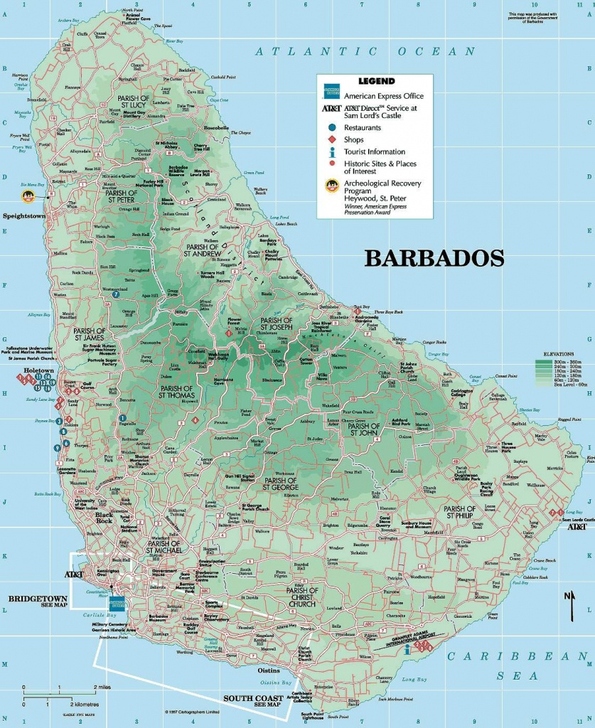 Large Bridgetown Maps For Free Download And Print | High-Resolution - Printable Map Of Barbados