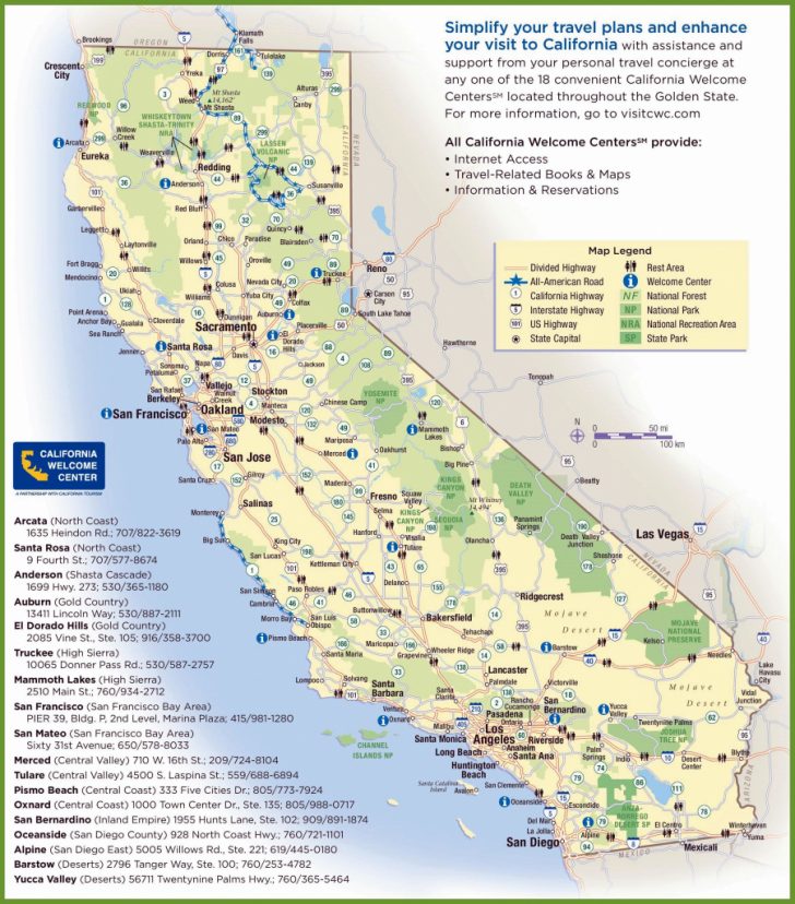 California Regions Map Printable