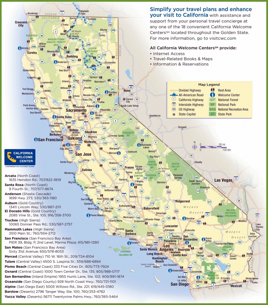 Large California Maps For Free Download And Print | High-Resolution - Map Of California Usa
