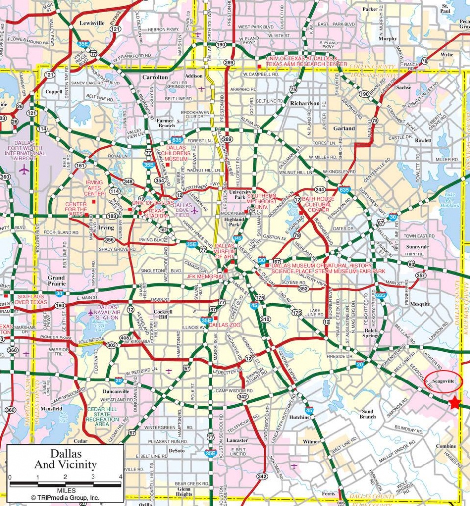 Large Dallas Maps For Free Download And Print | High-Resolution And - Printable Map Of Fort Worth Texas