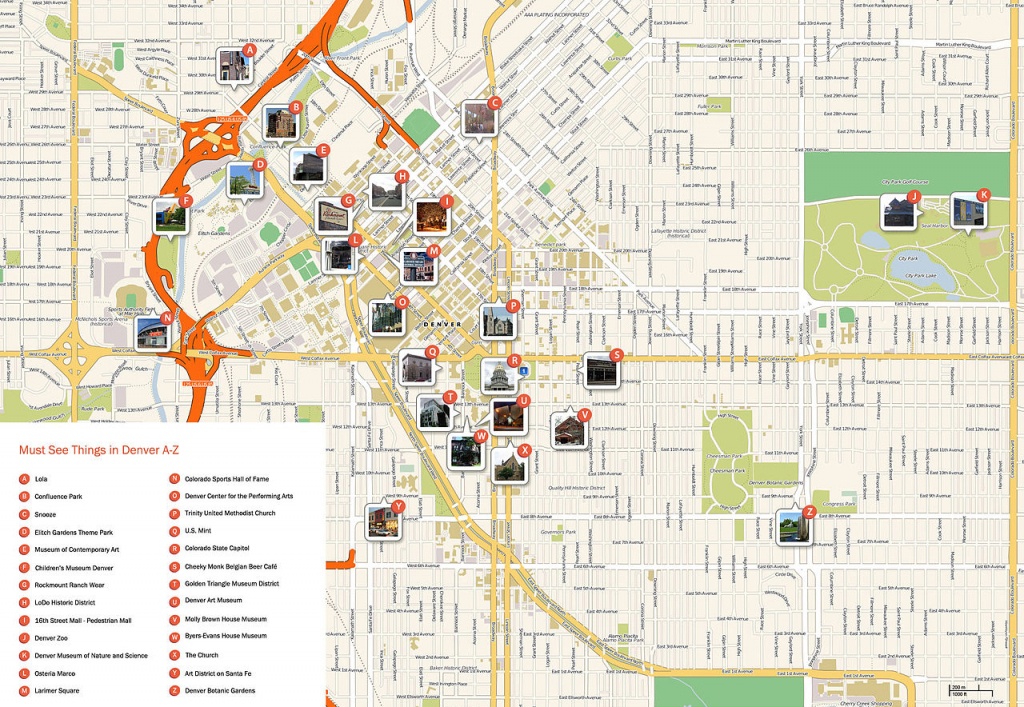 Large Denver Maps For Free Download And Print | High-Resolution And - Printable Map Of Denver