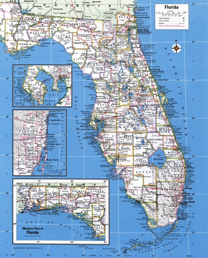 Printable Florida Map With Cities