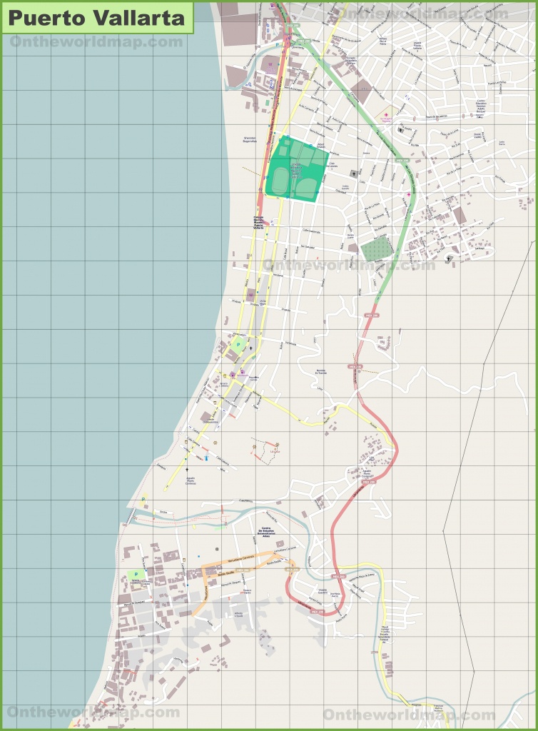 Large Detailed Map Of Puerto Vallarta - Puerto Vallarta Maps Printable