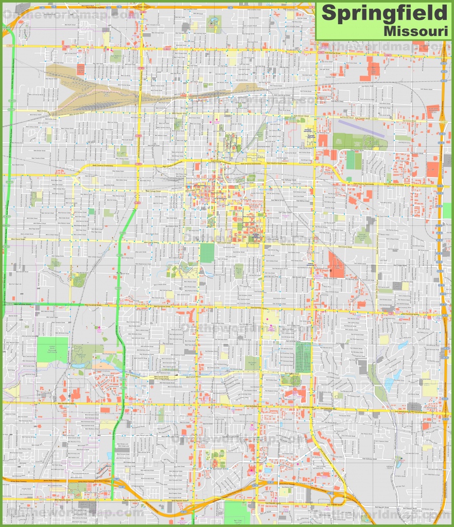 Printable Map Of Springfield Mo - Printable Maps
