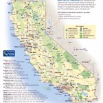 Large Detailed National Par California State Map Map Of California   California Map With States