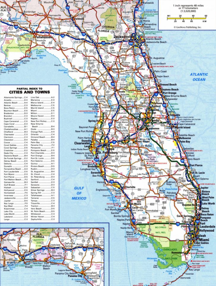 Old Florida Road Maps