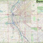 Large Detailed Street Map Of Denver   Printable Map Of Denver
