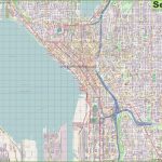 Large Detailed Street Map Of Seattle   Printable Map Of Seattle