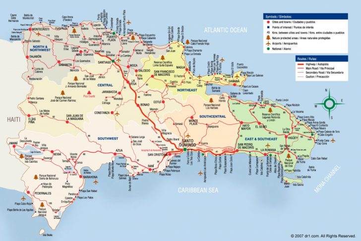 Printable Map Of Dominican Republic