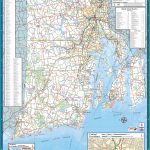 Large Detailed Tourist Map Of Rhode Island With Cities And Towns   Printable Map Of Rhode Island