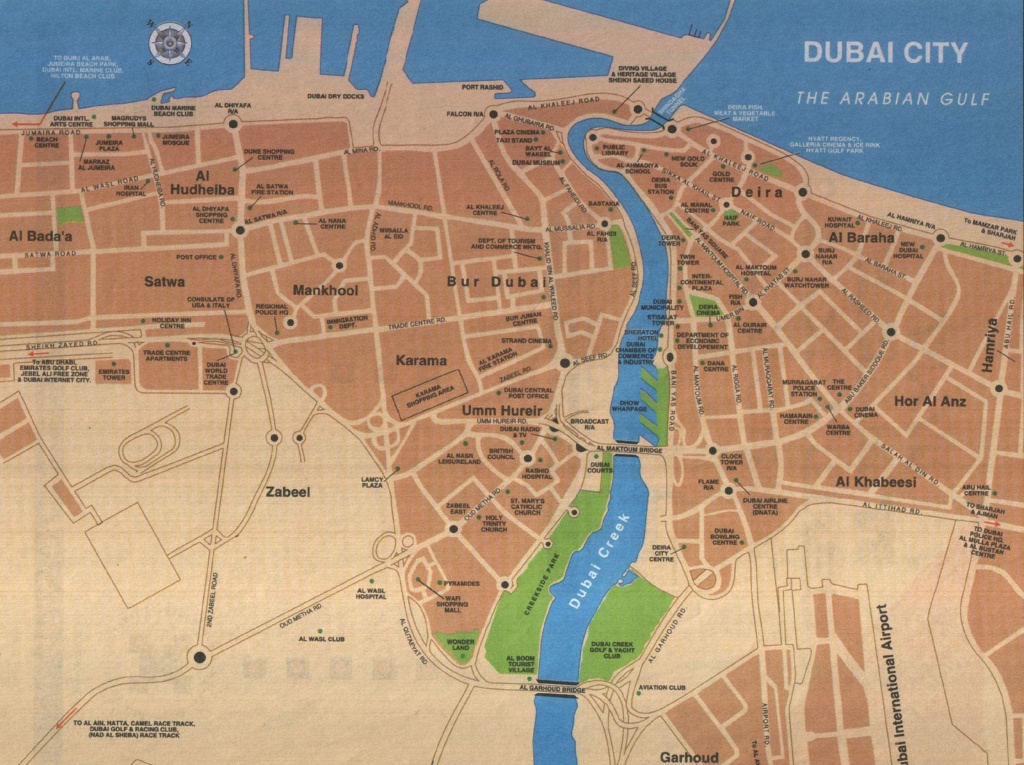 Large Dubai Maps For Free Download And Print | High-Resolution And - Printable Map Of Dubai