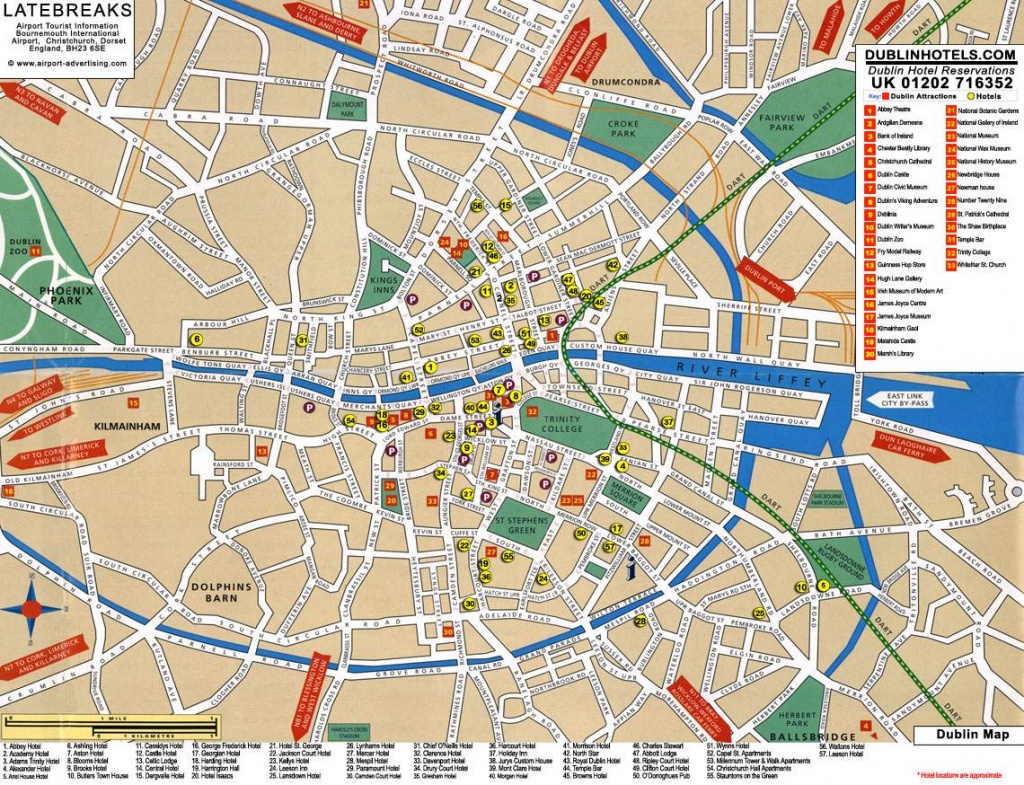 Large Dublin Maps For Free Download And Print | High-Resolution And - Dublin City Map Printable