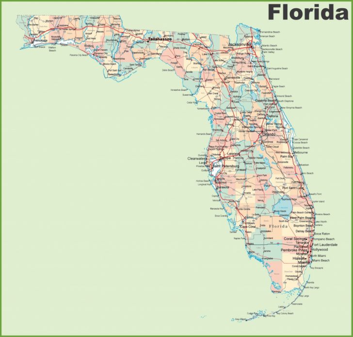 Google Map Of Florida Cities