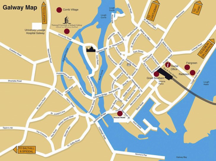 Galway City Map Printable