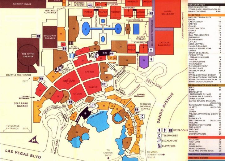 Free Printable Map Of The Las Vegas Strip