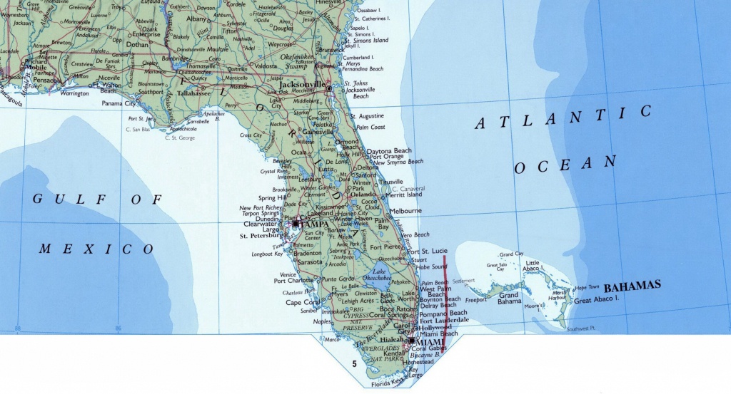 Large Map Of Florida State. Florida State Large Map | Vidiani - Florida Ocean Map