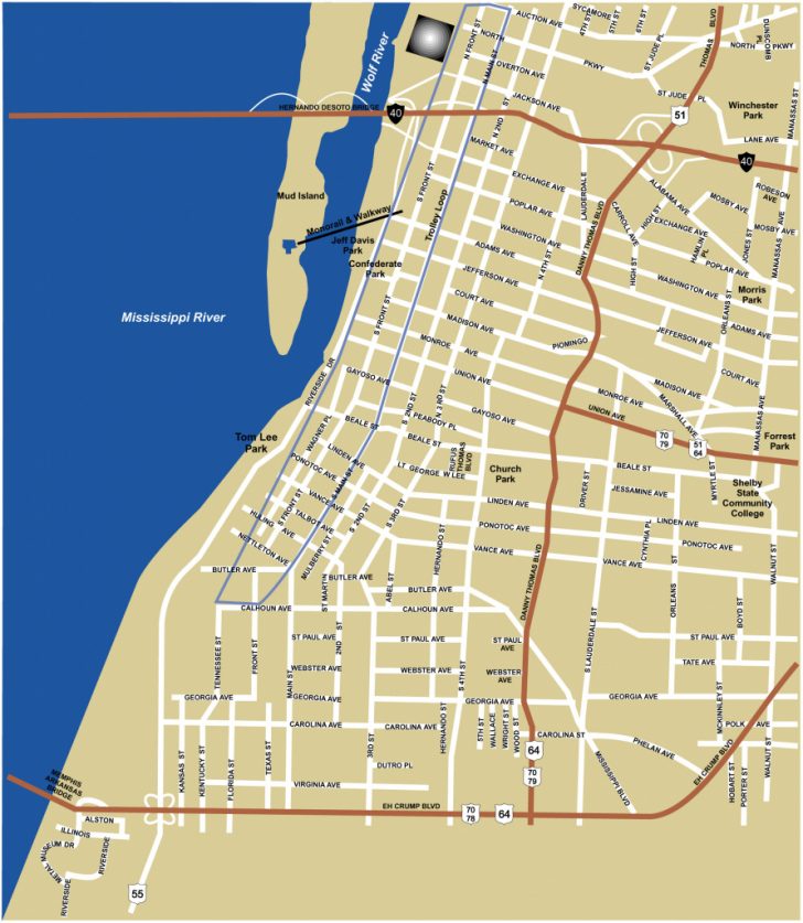 Memphis City Map Printable