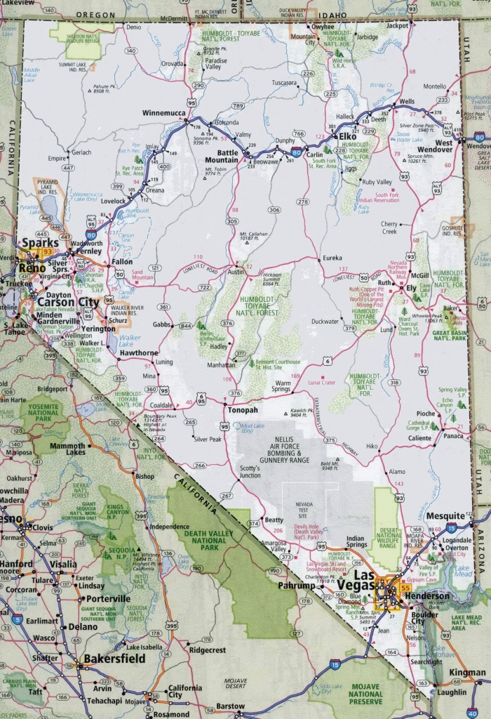 Large Nevada Maps For Free Download And Print | High-Resolution And - Printable Map Of Nevada