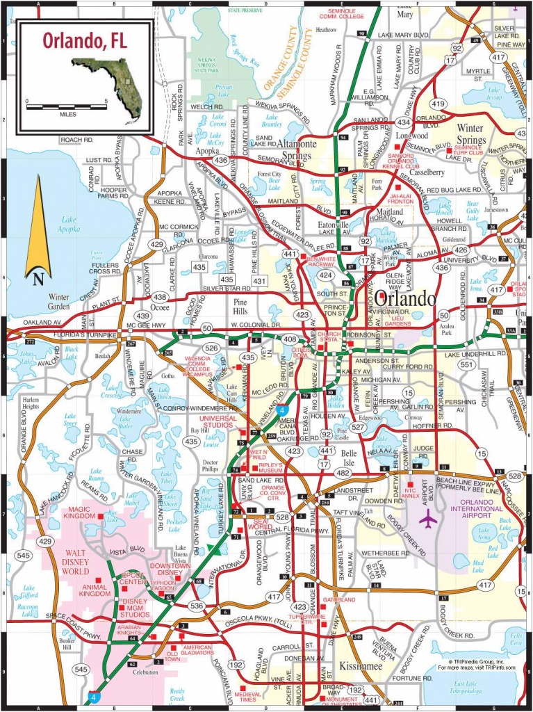 Large Orlando Maps For Free Download And Print | High-Resolution And - Central Florida Attractions Map